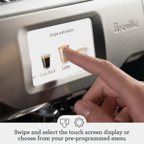 Breville the Barista Touch COFFEE_MAKER, 12.7 x 15.5 x 16 in, Brushed Stainless Steel