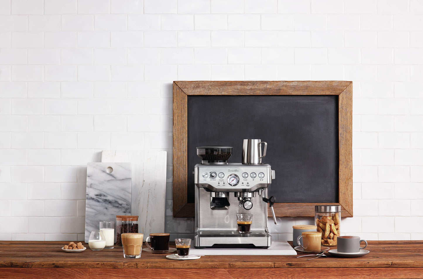 Breville Barista Express Espresso Machine BES870XL, Brushed Stainless Steel (Offered at Amazon)
