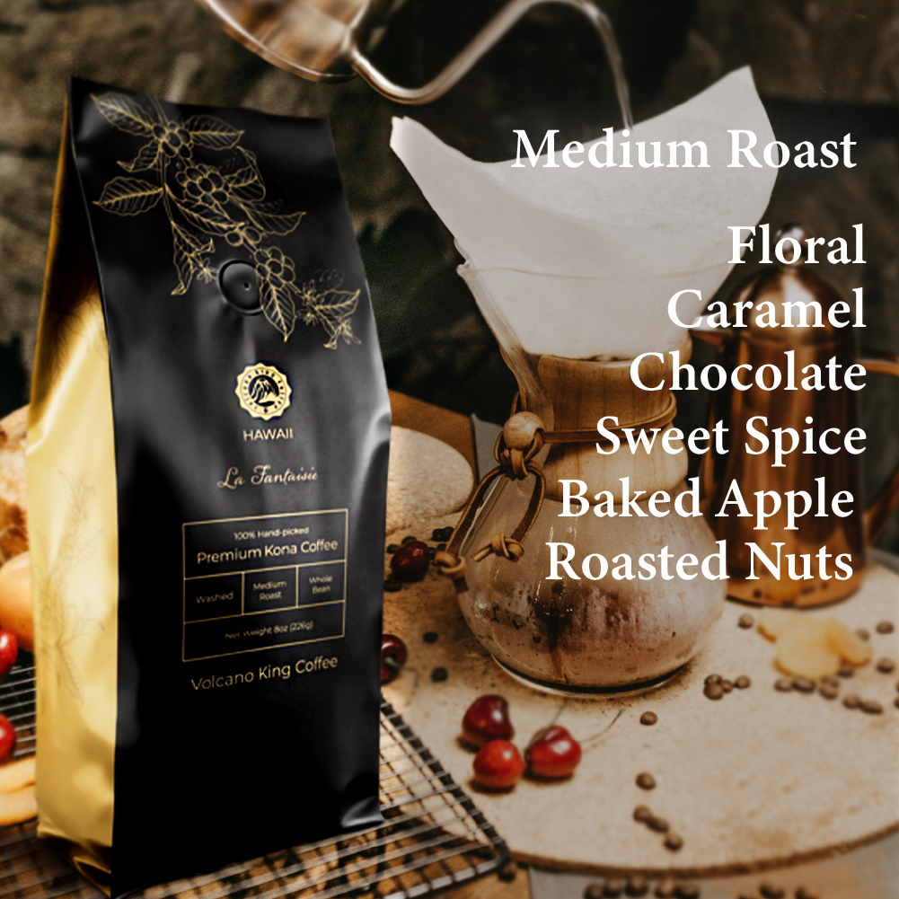 Espresso Enthusiasts - La Fantaisie - 100% KONA COFFEE - ROASTED TO ORDER